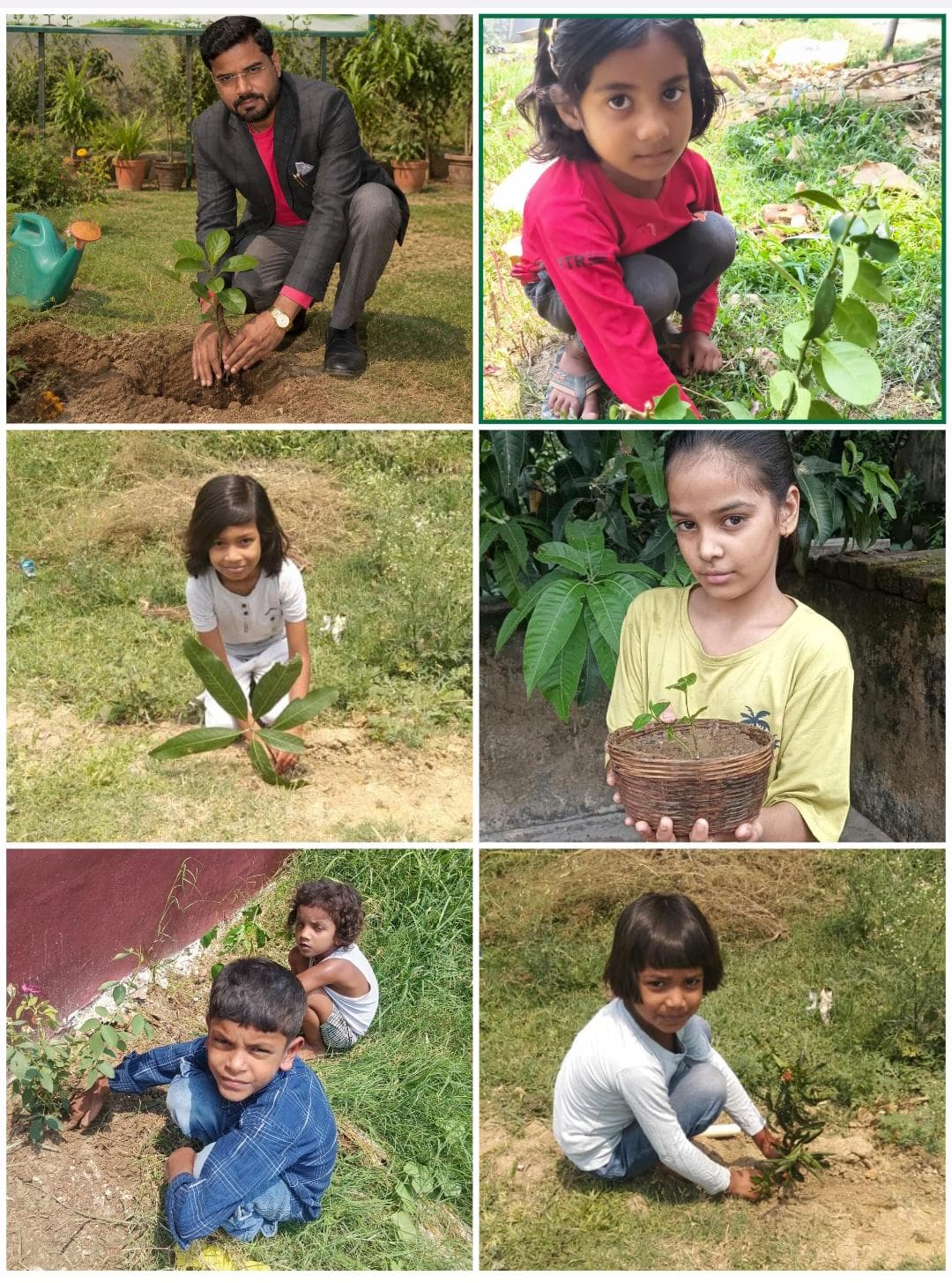 विश्व पर्यावरण दिवस पर ग्रीनलैण्ड पब्लिक स्कूल के निदेशक एवं विद्यार्थियों ने किया पौधारोपण