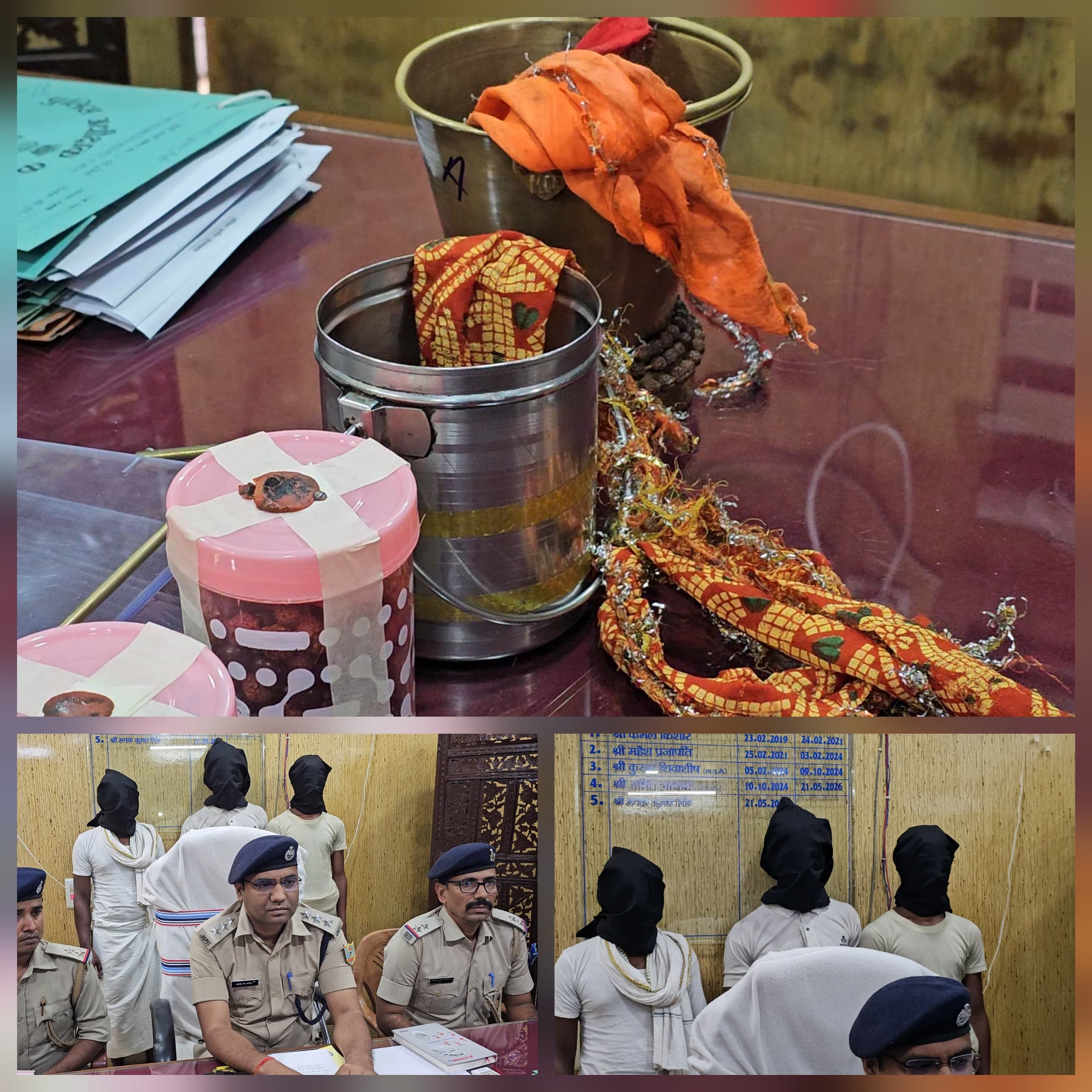 साधु के वेश में ठगी करने वाले तीन आरोपी गिरफ्तार, महिला का सोने का जेवर बरामद