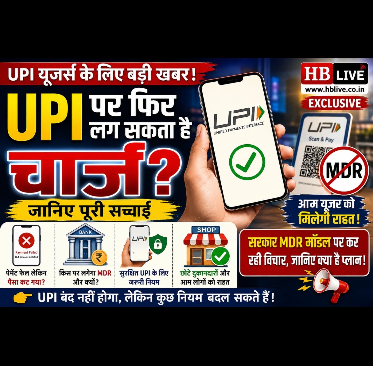 UPI पर फिर लग सकता है चार्ज? आम लोगों के लिए बड़ी खबर, जानिए किसे देना पड़ सकता है पैसा