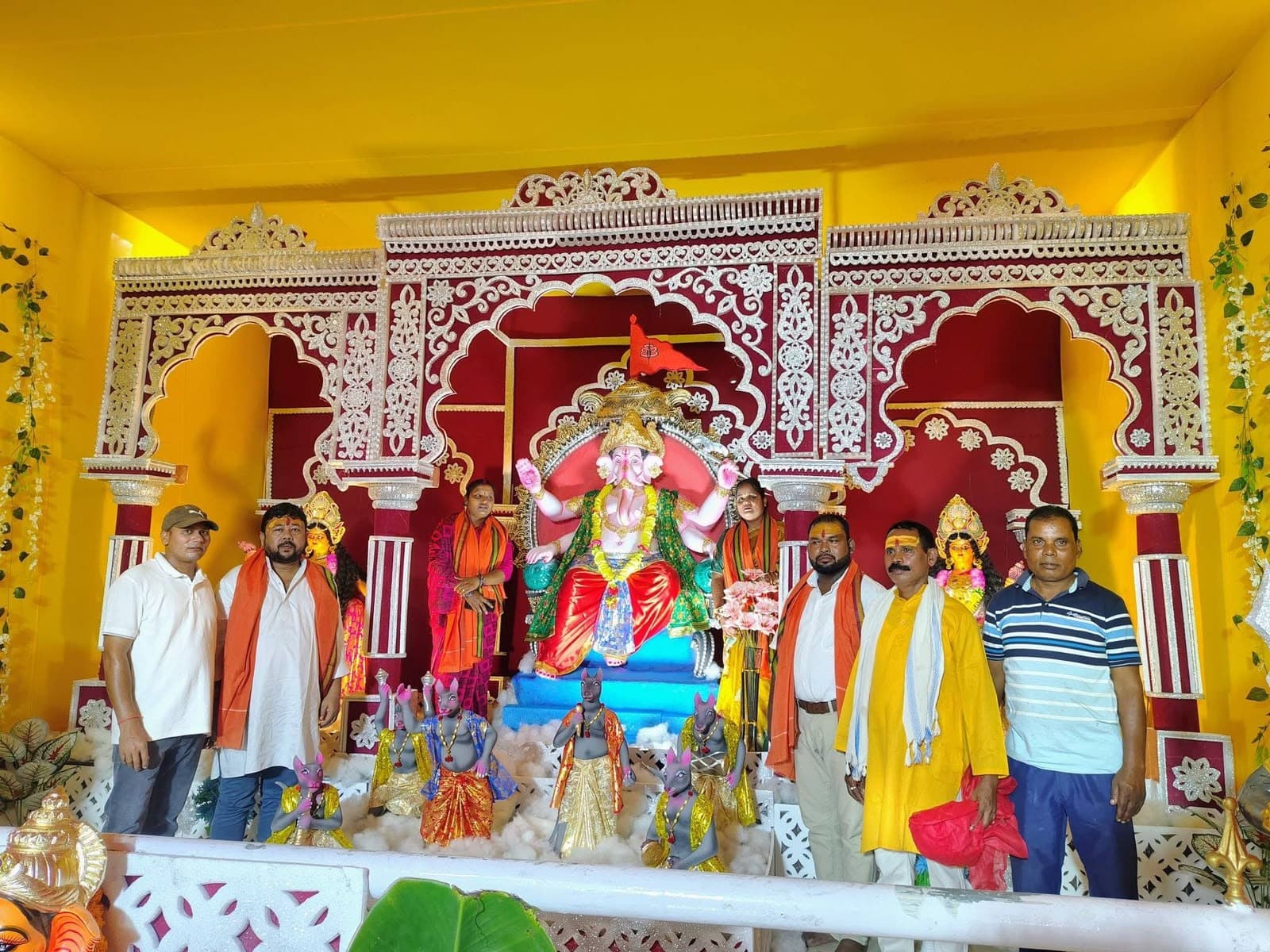 केदला नगर में गणेश पूजा धूमधाम से संपन्न, श्रद्धालुओं में भारी उत्साह