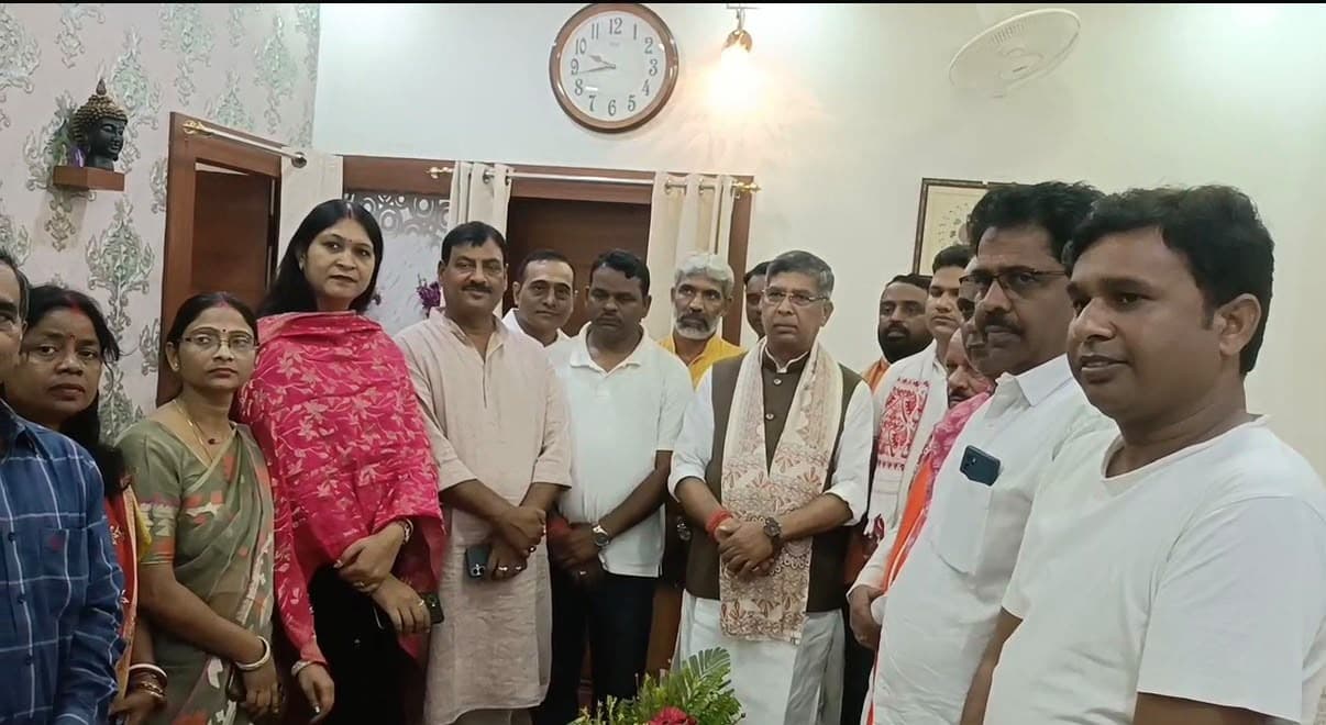 गिरिडीह पहुंचे भाजपा प्रदेश अध्यक्ष आदित्य साहू, JMM-कांग्रेस पर बोला हमला