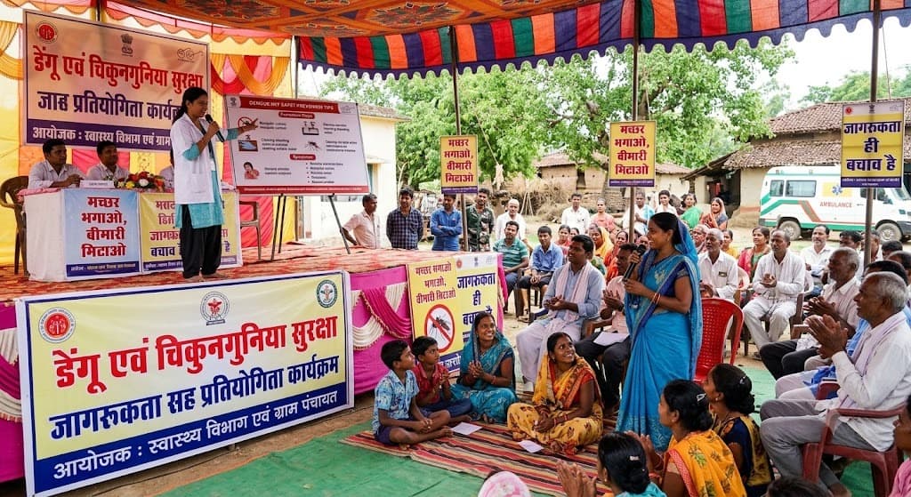 डेंगू एवं चिकुनगुनिया सुरक्षा जागरूकता सह प्रतियोगिता कार्यक्रम आयोजित