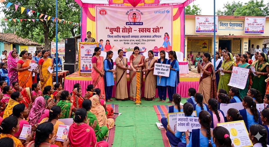 “चुप्पी तोड़ो – स्वस्थ रहो” अभियान शुरू, माहवारी स्वच्छता को लेकर जिलेभर में जागरूकता कार्यक्रम
