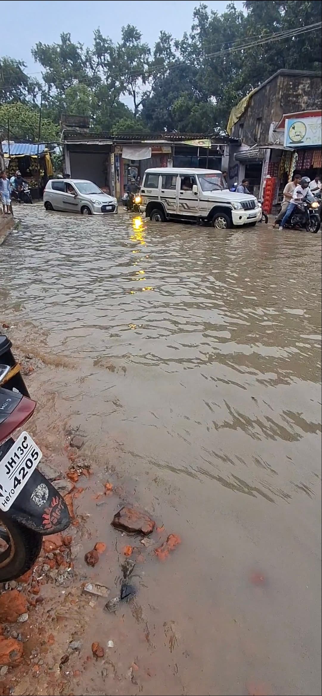 बीजेपी के विकास कार्यों के दावों पर सवाल, पार्टी कार्यालय के पास जलजमाव को लेकर उठी आवाज