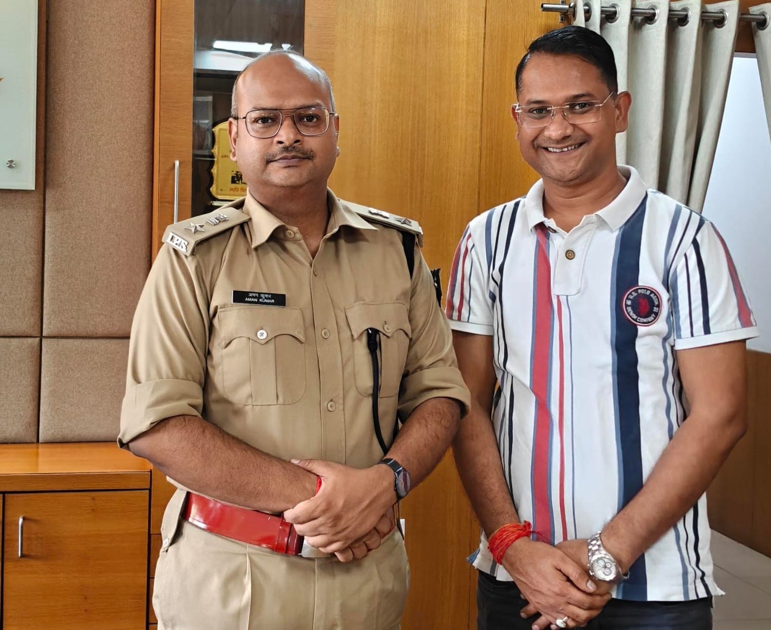 एसबीएमसीएच पुलिस पिकेट की व्यवस्था दुरुस्त करने की मांग, एसपी से मिले रंजन चौधरी