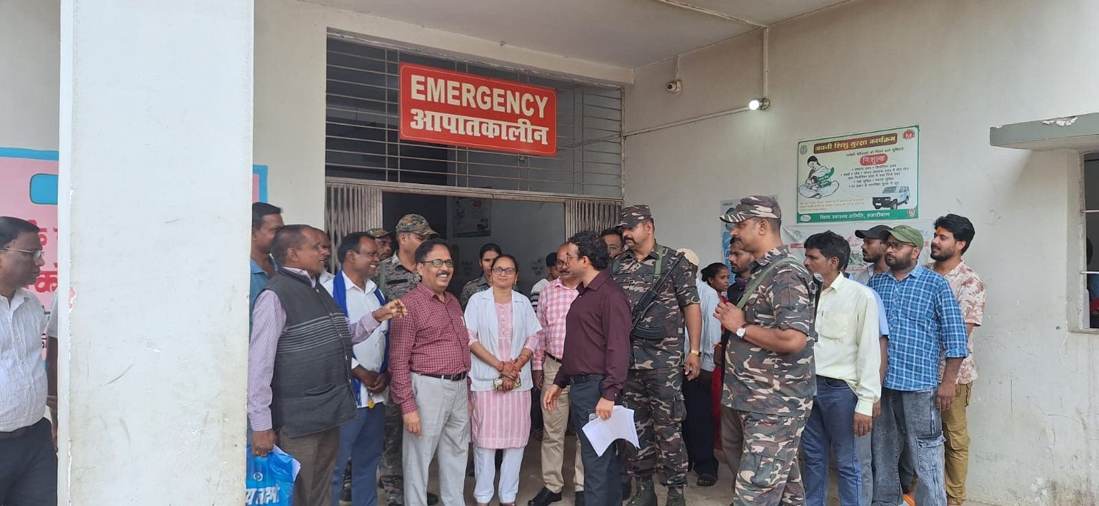 उपायुक्त ने किया विष्णुगढ़ सीएचसी का औचक निरीक्षण, डीएमएफटी फंड से दूर होंगी कमियां