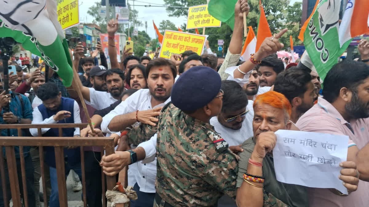 रांची में भाजपा और कांग्रेस कार्यकर्ताओं के बीच टकराव, पत्थरबाजी व लाठीचार्ज से कई घायल