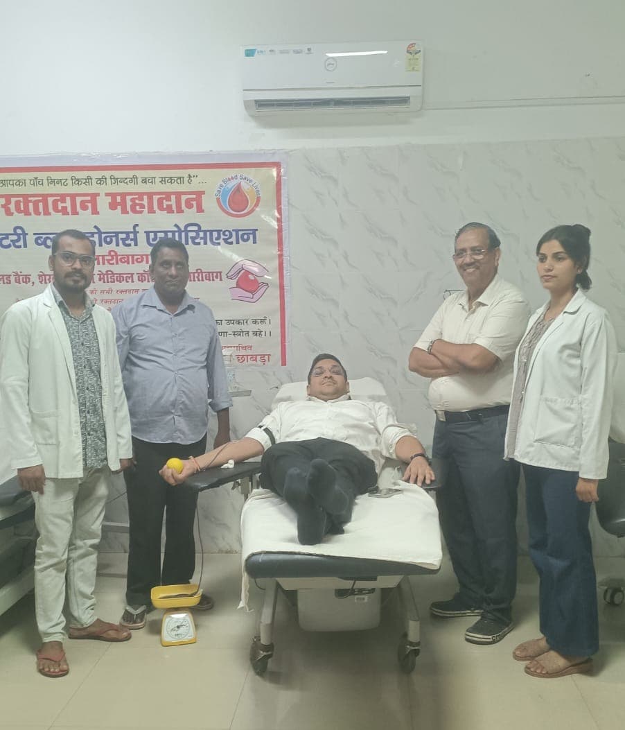 जन्माष्टमी पर तीन दिवसीय रक्तदान शिविर का आयोज निर्मल जैन