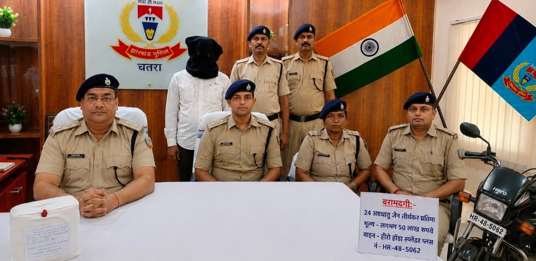 100 साल पुरानी जैन तीर्थंकर प्रतिमा चोरी मामले का महज दो घंटे में खुलासा, एक गिरफ्तार..