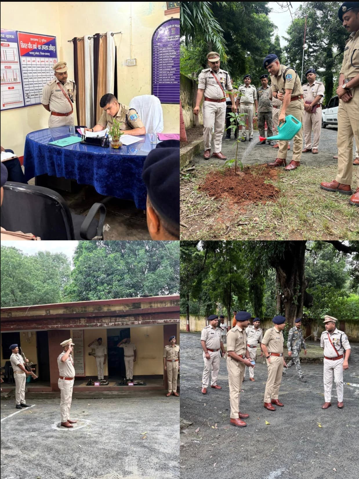 रामगढ़ एसपी का पतरातू अंचल निरीक्षक कार्यालय पर वार्षिक निरीक्षण, अभिलेखों की गहन जांच के साथ दिए सख्त निर्देश