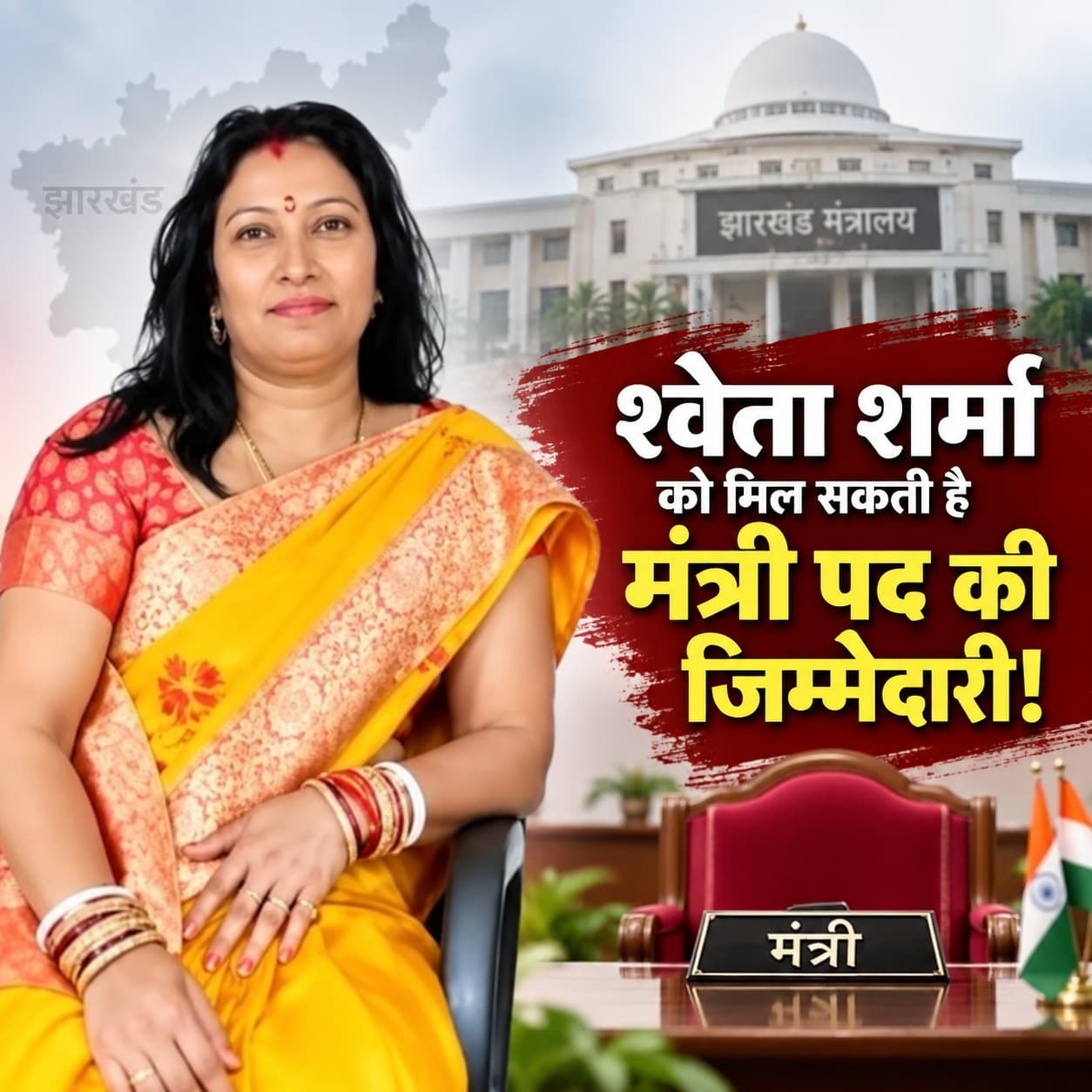 26 सितंबर के बाद श्वेता शर्मा को मिल सकती है मंत्री पद की जिम्मेदारी