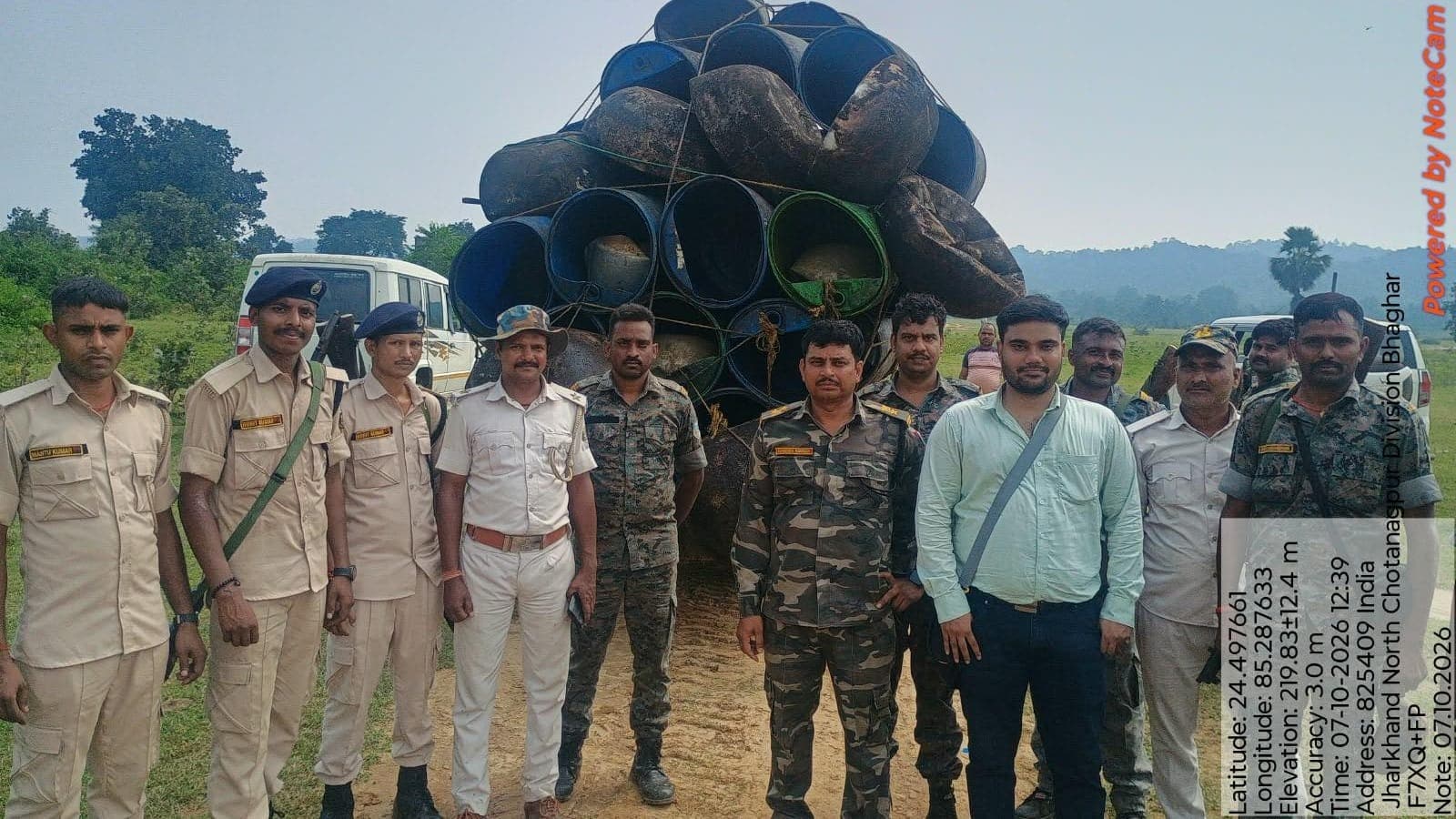 बिहार-झारखंड सीमा पर छह अवैध शराब भट्ठियां ध्वस्त, 470 लीटर शराब जब्त