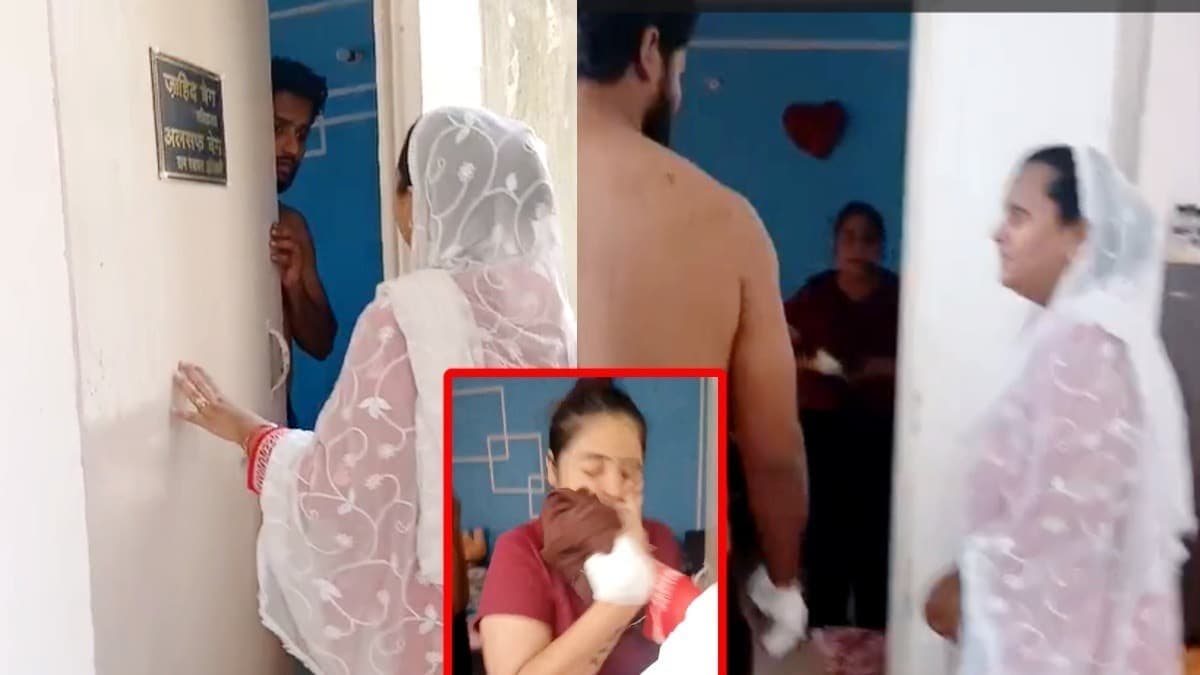 फ्लैट में दूसरी महिला के साथ पकड़ा गया पंचायत सचिव पति, पत्नी ने किया हंगामा; पिटाई का वीडियो वायरल