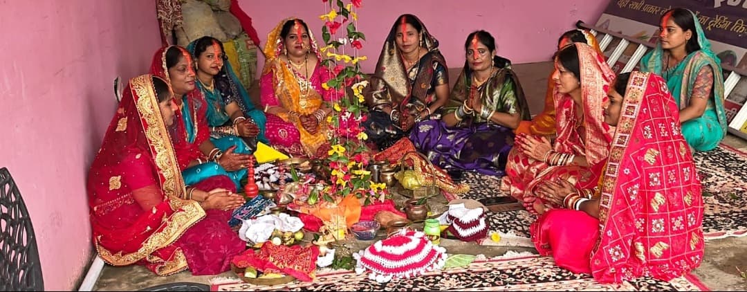 बरही में भक्ति भाव से मनाया गया हरितालिका तीज, शिव-पार्वती की हुई सामूहिक पूजा