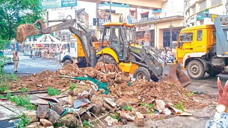 रांची में अतिक्रमण पर सख्ती, हरमू शनि मंदिर से अपर बाज़ार तक चलेगा बुलडोज़र