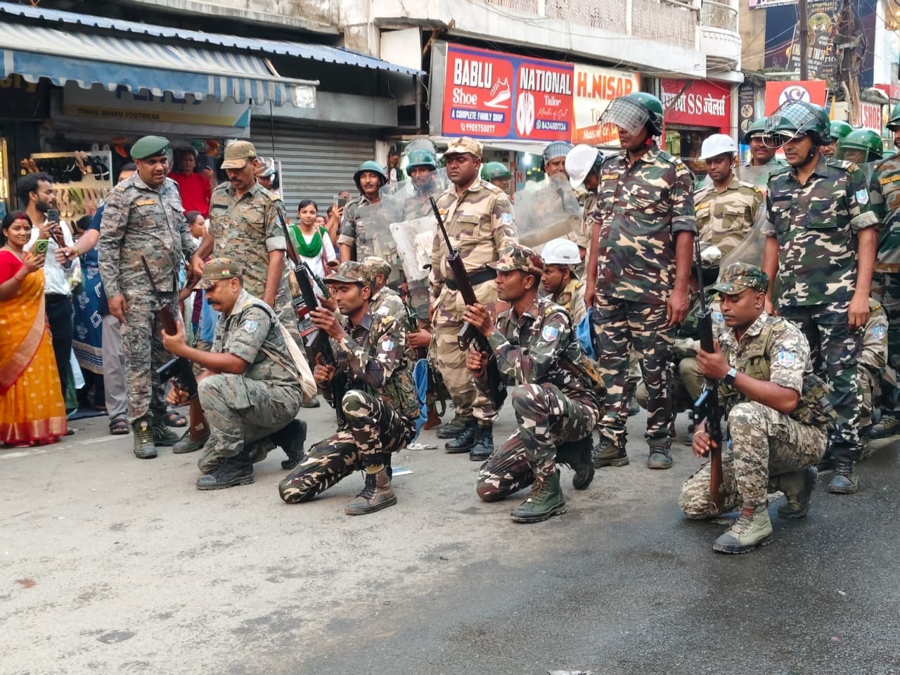 दुर्गापूजा में सुरक्षा को लेकर हजारीबाग पुलिस ने पूरी की तैयारी