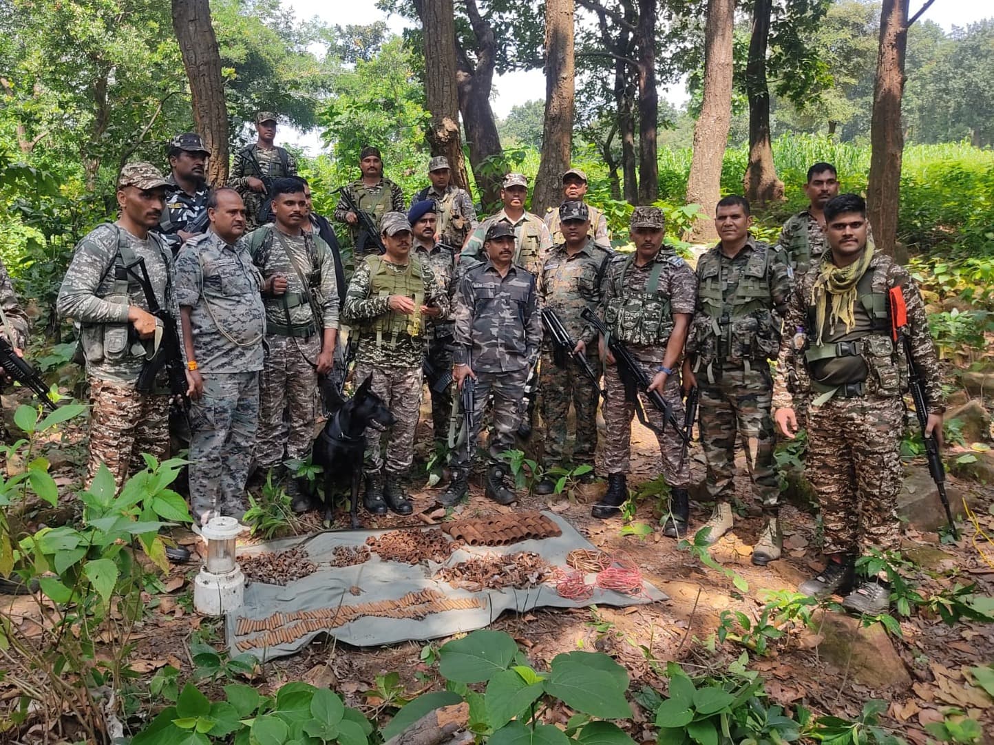 पारसनाथ पहाड़ की तराई में पुलिस-सीआरपीएफ का बड़ा ऑपरेशन