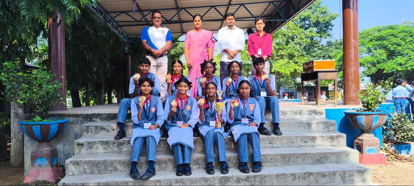 पावन क्रूस उच्च विद्यालय का खेलो झारखंड में शानदार प्रदर्शन, बना ओवरऑल चैंपियन