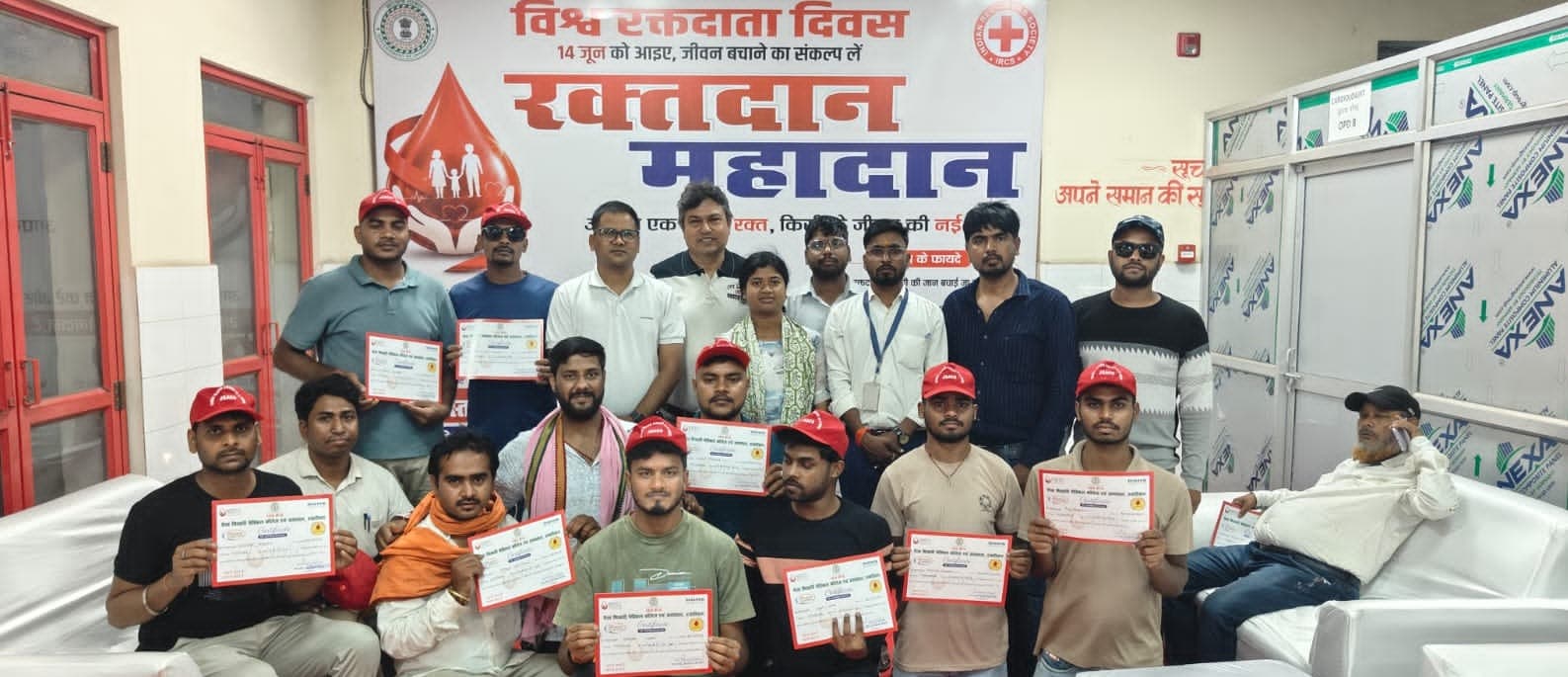 हजारीबाग कोचिंग एसोसिएशन ने रक्तदान शिविर में निभाई अहम भूमिका