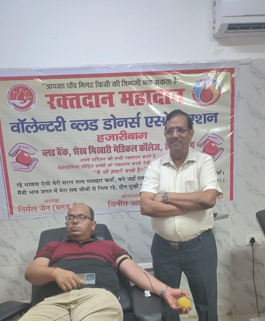 जन्माष्टमी की पूर्व संध्या पर रक्तदान शिविर