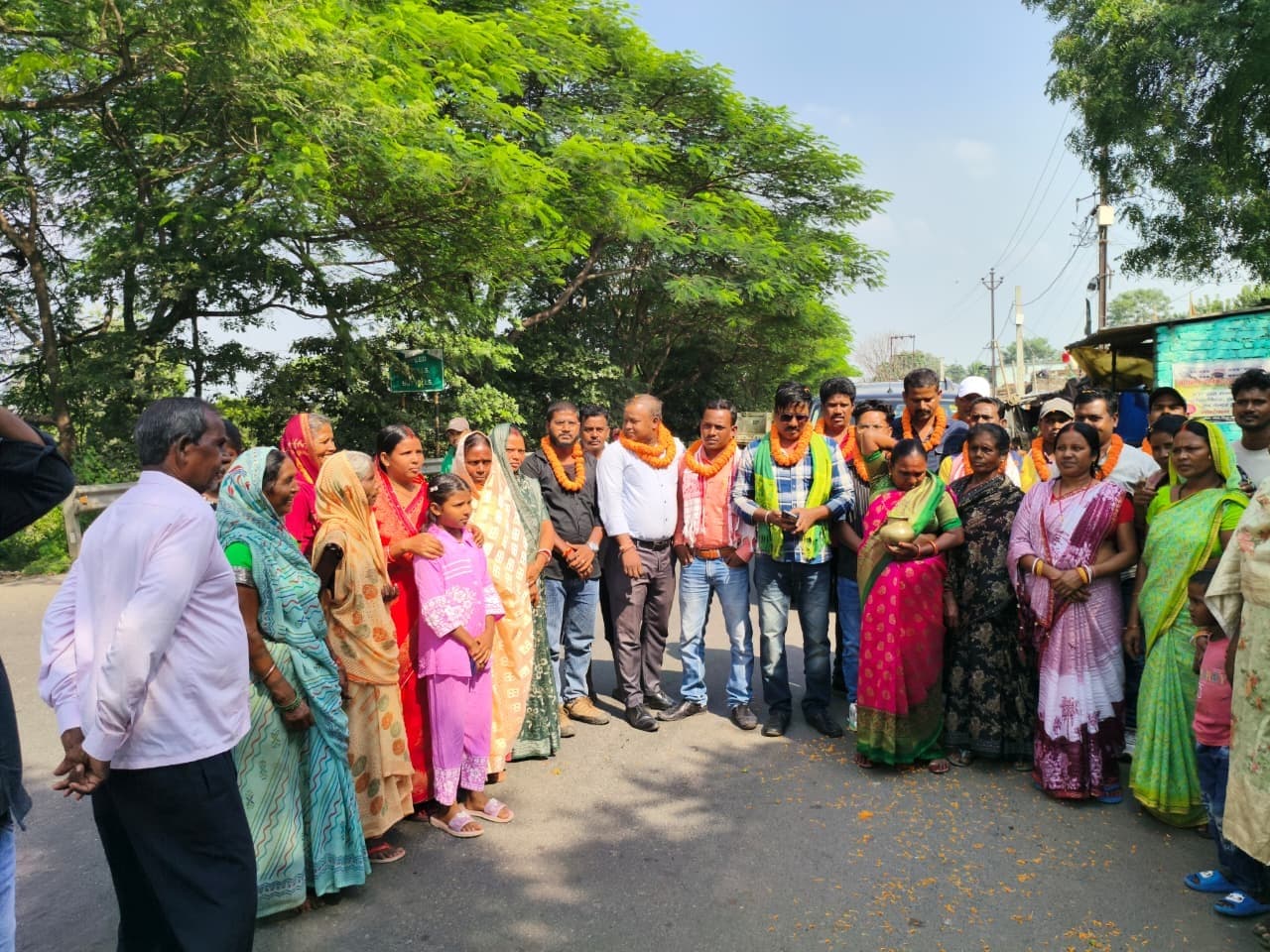 रामगढ़ पोचरा में करमाली जनजाति विकास समिति का जोरदार स्वागत