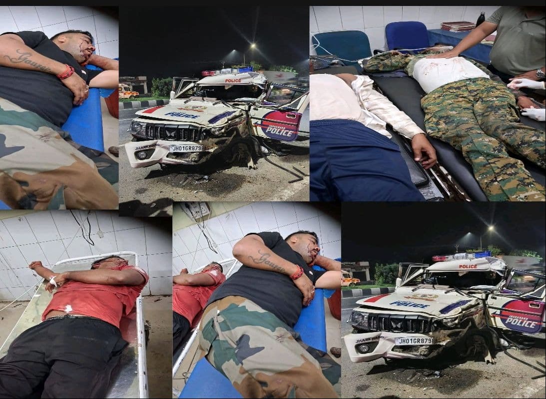 कर्तव्य की राह में शहीद हुआ एक प्रहरी, धनबाद में दर्दनाक सड़क हादसे में हजारीबाग के जवान की मौत, तीन जवान लड़ रहे जिंदगी की जंग
