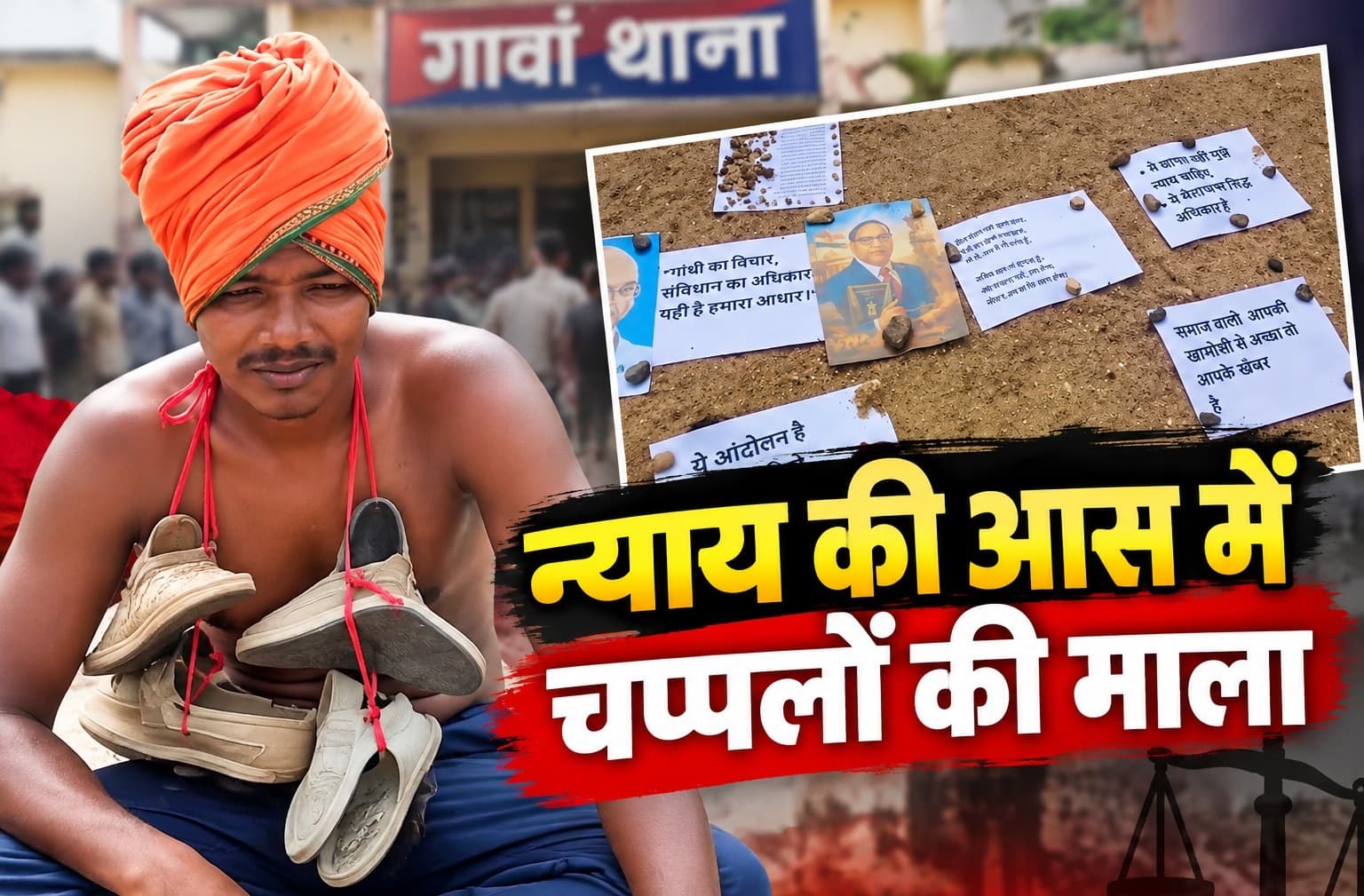 जब न्याय की आस में गले में डालनी पड़ी चप्पलों की माला