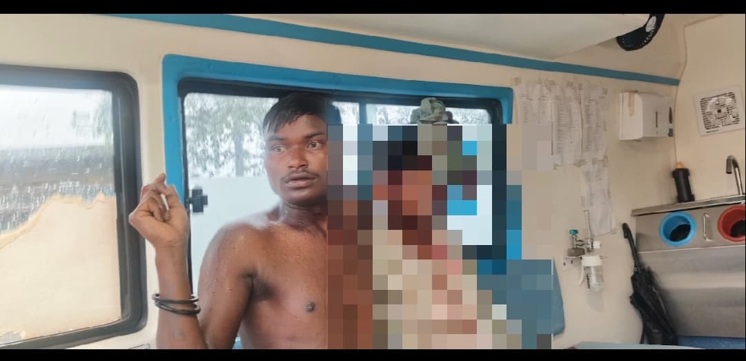 सड़क दुर्घटना में युवक गंभीर रूप से घायल 