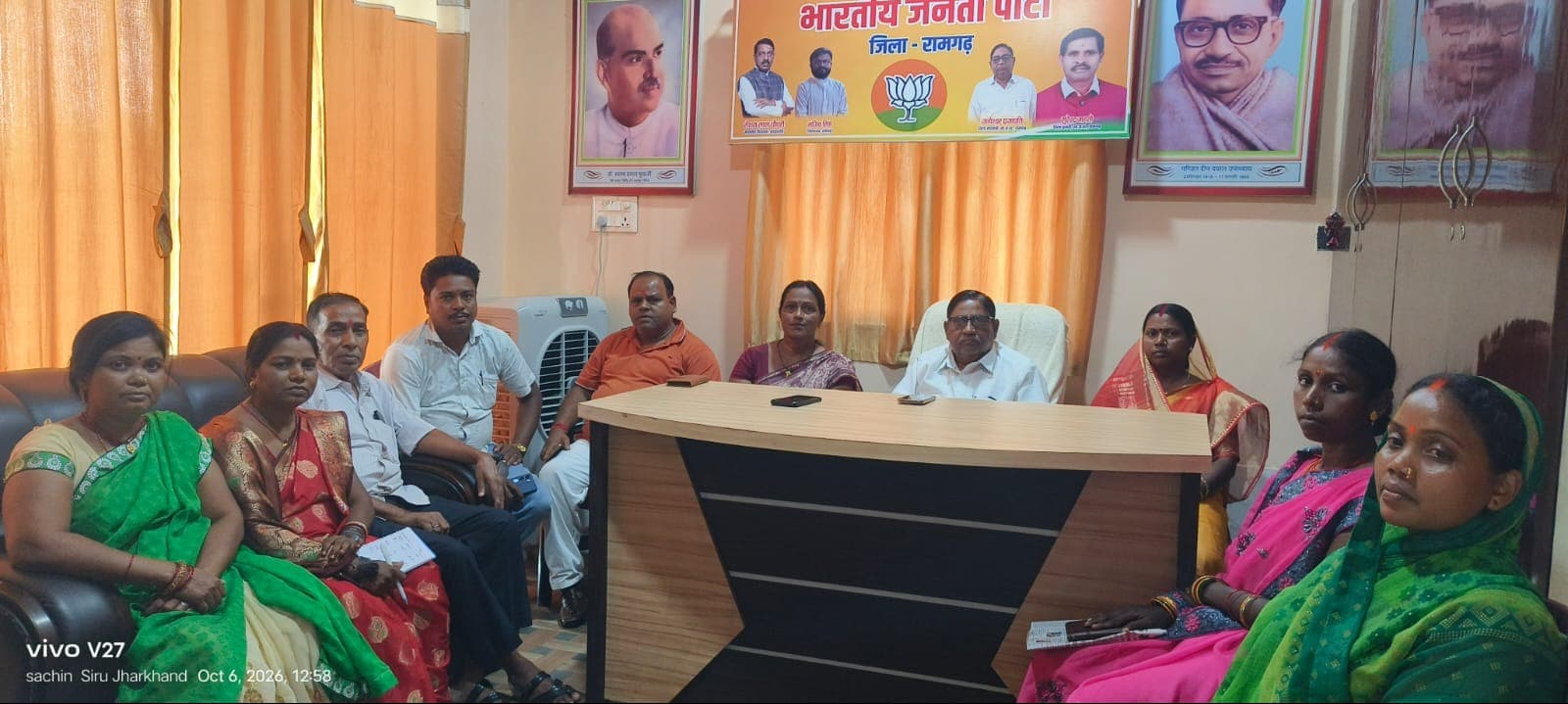 सेवा संकल्प अभियान के तहत सेवा ज्योति यात्रा को लेकर बैठक