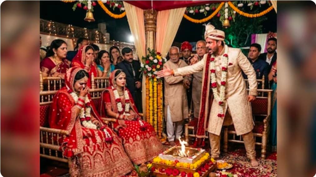 शादी समारोह में दो दुल्हन देख दूल्हा हुआ बिफरा, बारातियों में मची खलबली