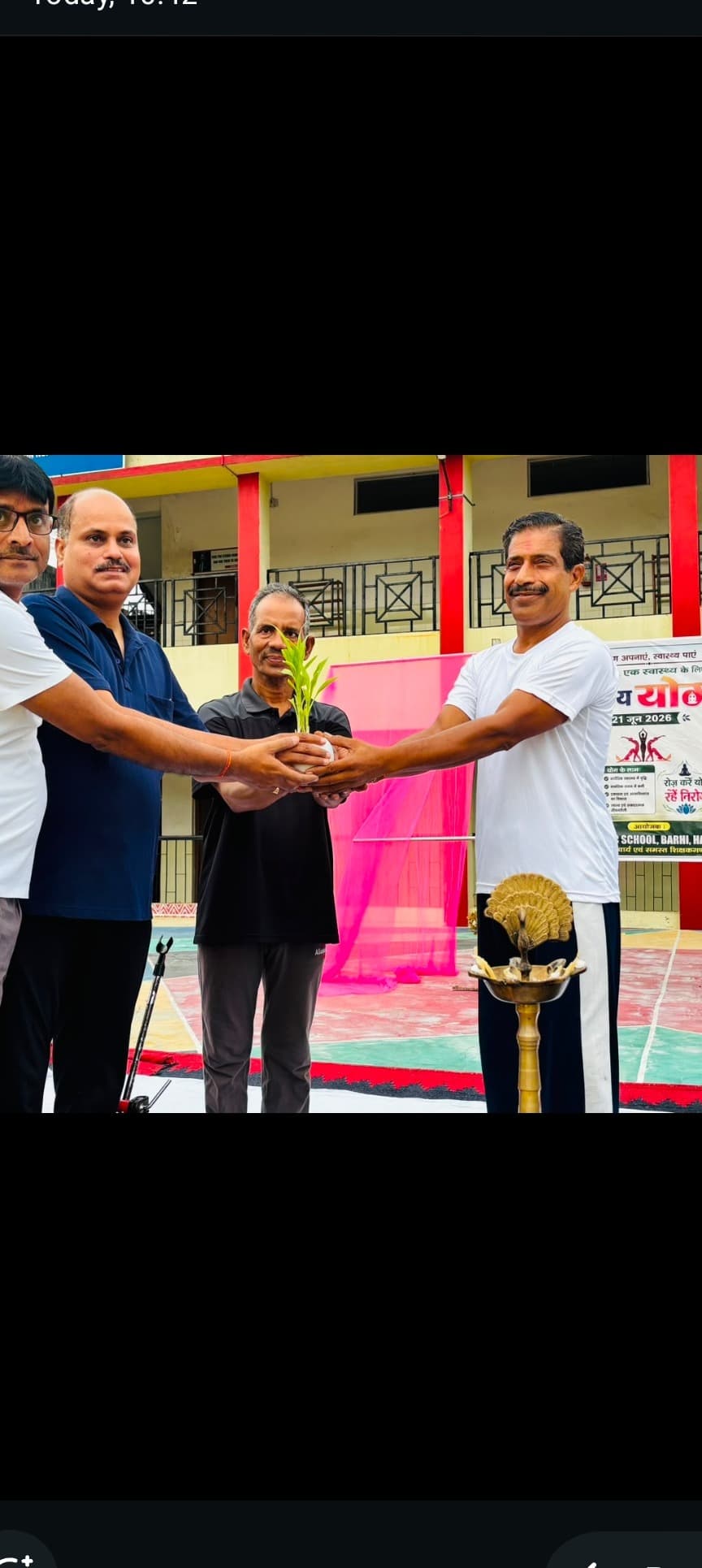 विश्व योग दिवस 2026 पर डी.ए.वी. पब्लिक स्कूल, बरही में भव्य आयोजन