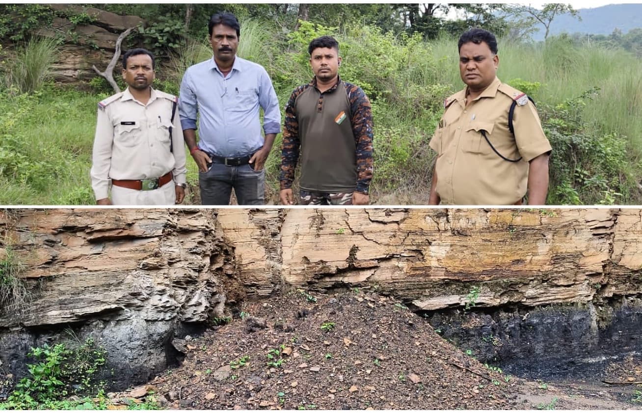 अरगड्डा क्षेत्र में अवैध खनन स्थलों की जांच