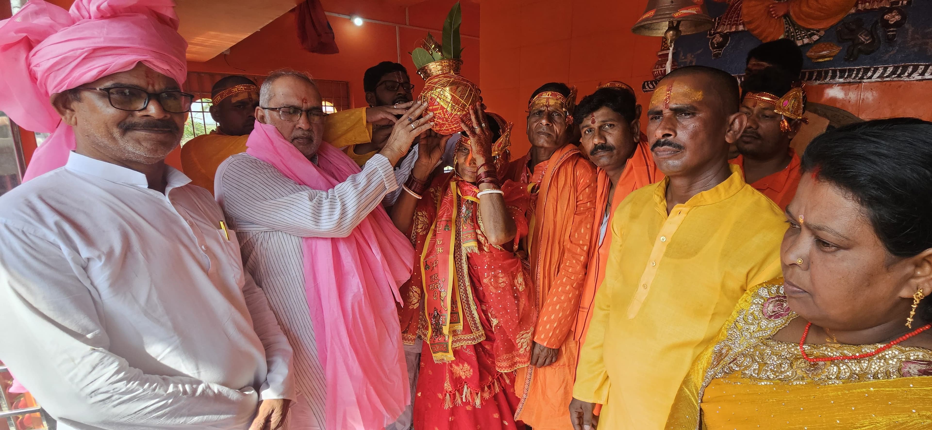 बुढ़ियाडाबर में मां भगवती एवं हनुमान प्राण प्रतिष्ठा महायज्ञ का शुभारंभ