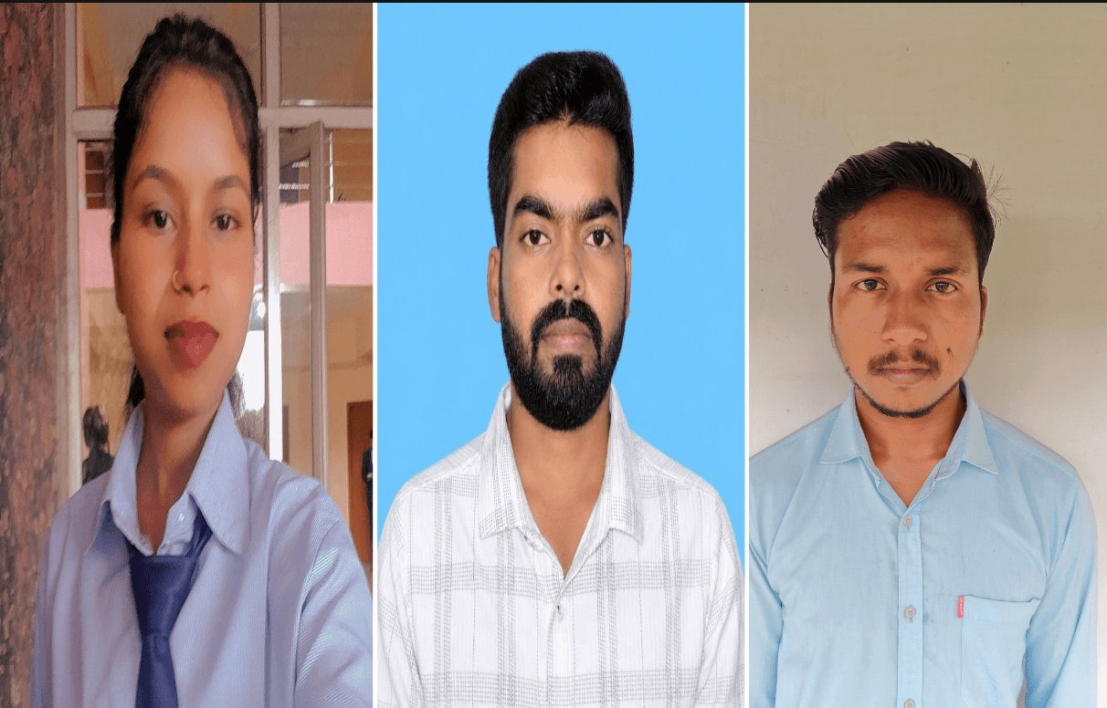 विभावि के भूगर्भ विभाग के तीन विद्यार्थियों का रांची की कंपनी में चयन