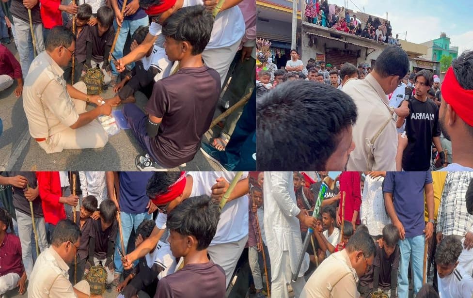 मुहर्रम जुलूस में कटकमदाग पुलिस की मानवीय पहल, घायल खिलाड़ियों को तत्काल उपचार देकर बढ़ाया हौसला