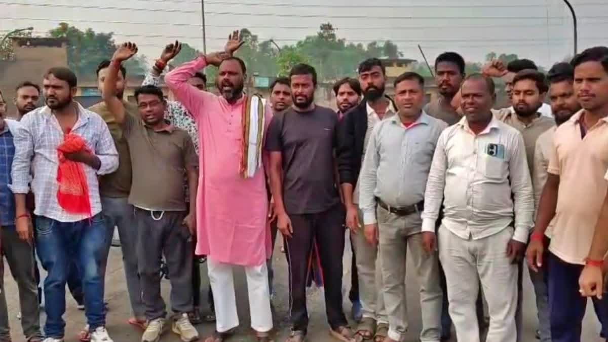 बोकारो में विस्थापितों का आंदोलन सातवें दिन तेज, बीएसएल के गेट बंद