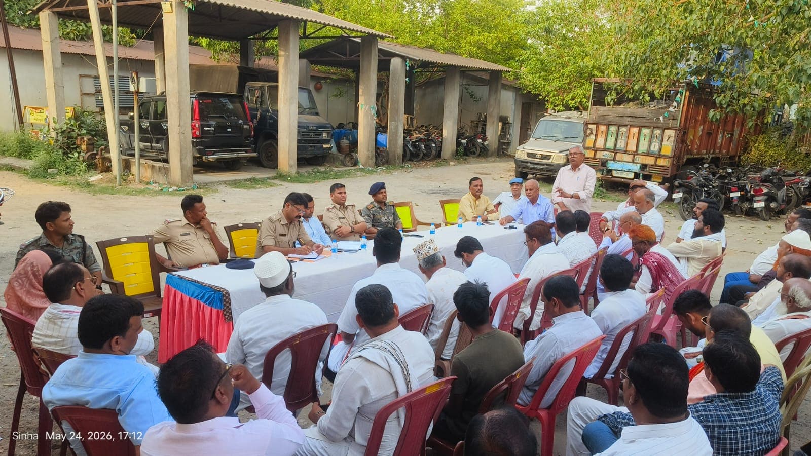 बकरीद पर्व को लेकर शांति समिति की बैठक सम्पन्न