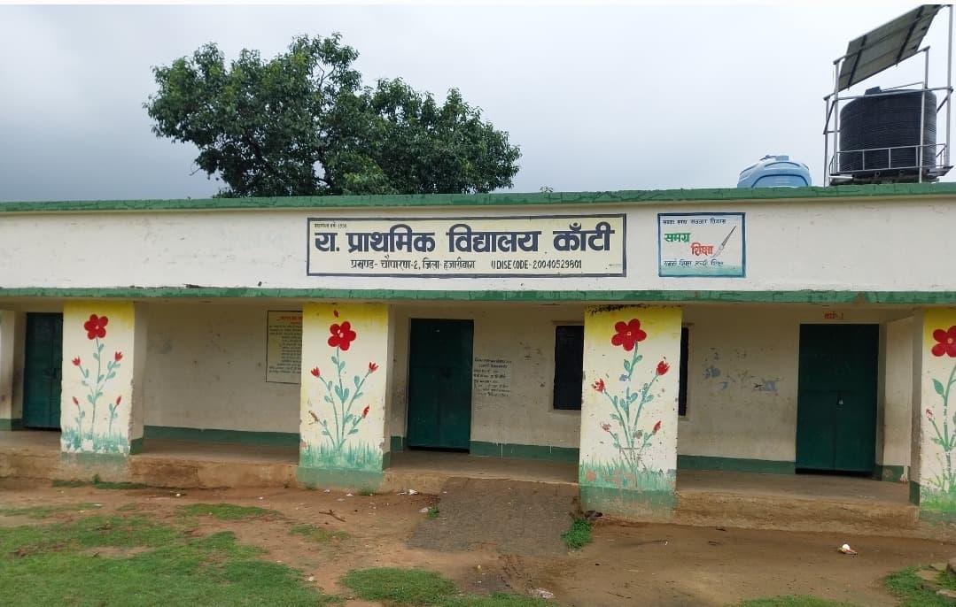 चारदीवारी के अभाव में असुरक्षित राजकीय प्राथमिक विद्यालय कांटी, बच्चों की पढ़ाई पर पड़ रहा असर