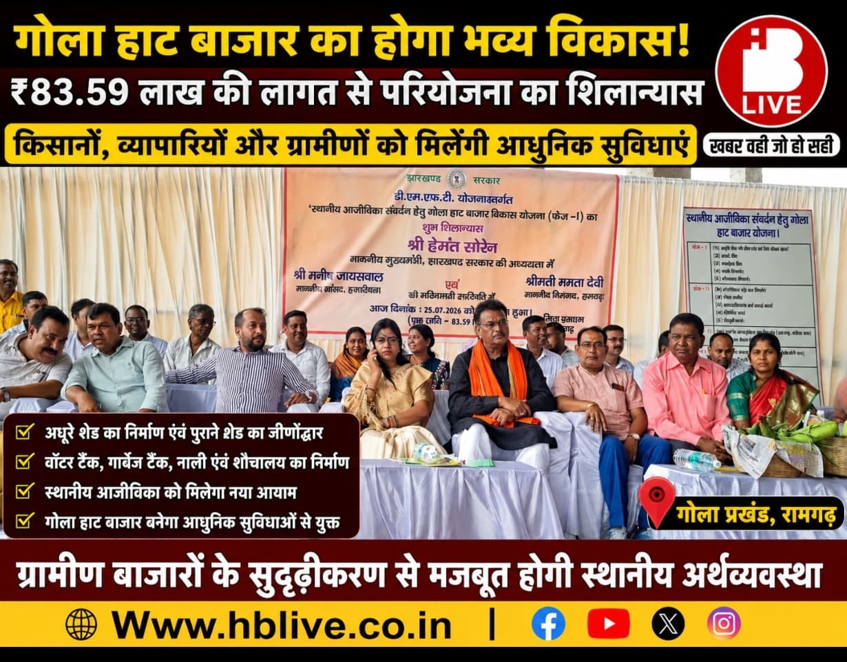 गोला हाट बाजार की बदलेगी तस्वीर! ₹83.59 लाख से होगा कायाकल्प, किसानों-व्यापारियों को मिलेंगी आधुनिक सुविधाएं
