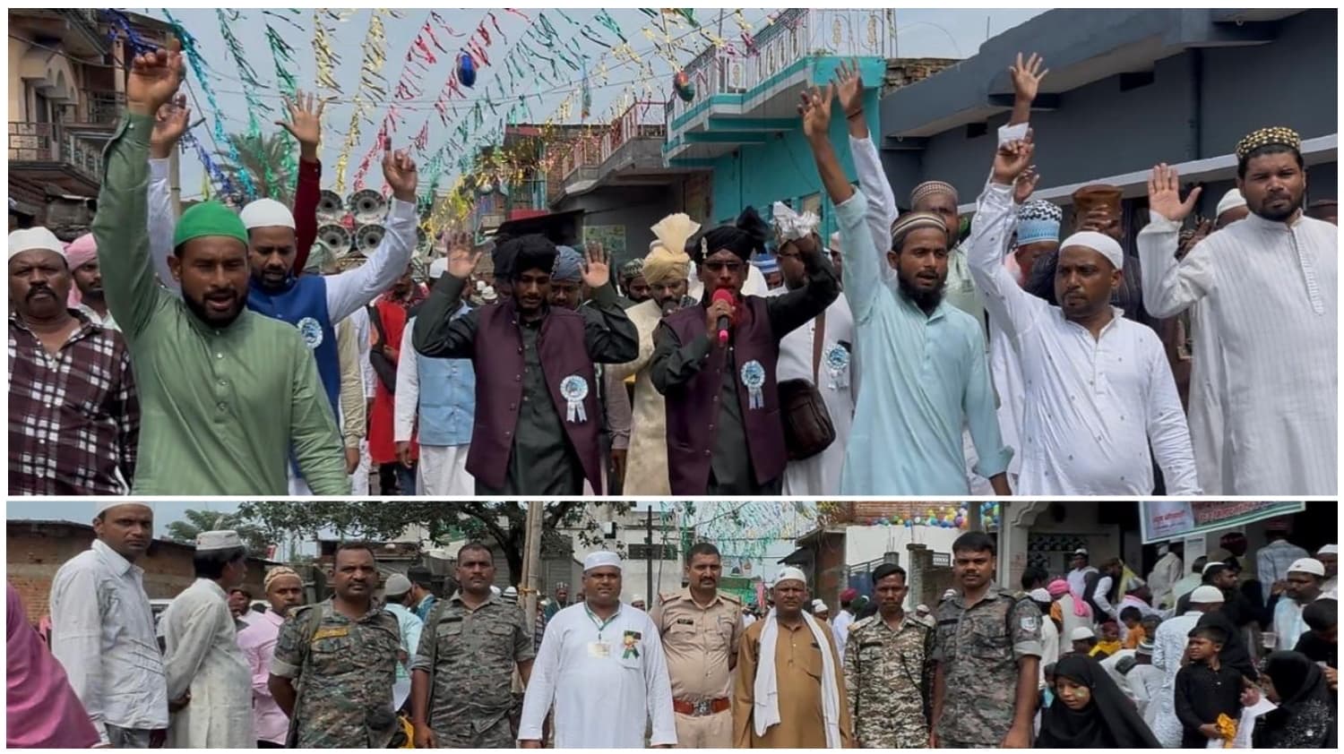 हुवाग में शान-ओ-शौकत से निकला जुलूस-ए-मोहम्मदी, अमन-चैन और भाईचारे की मांगी दुआ