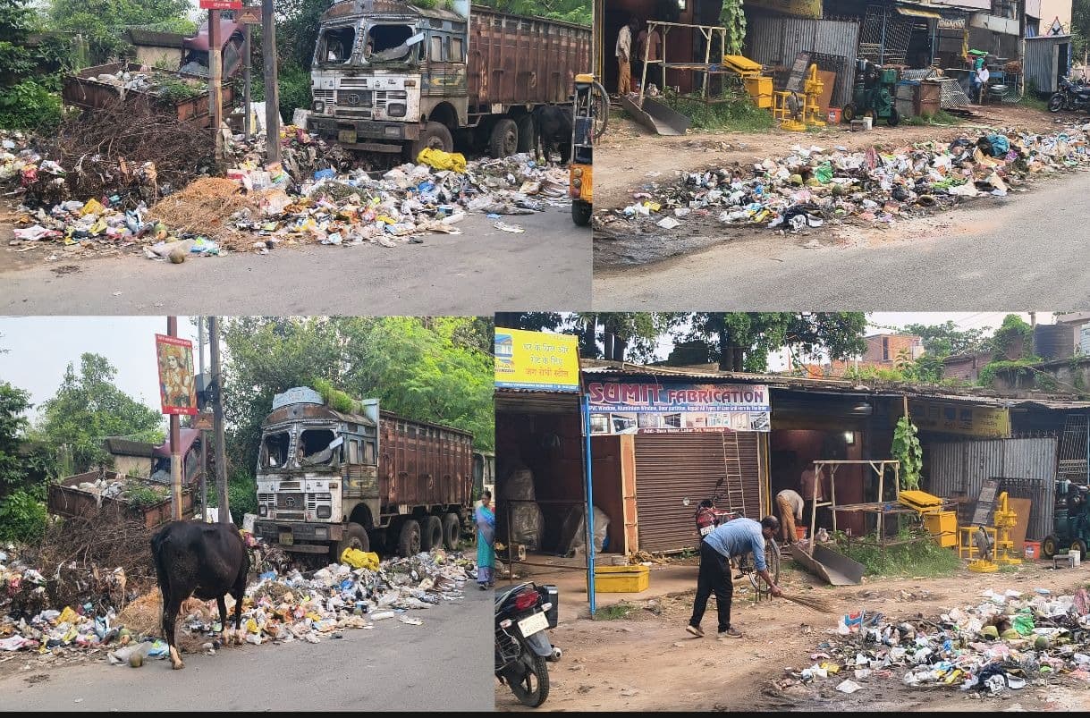 कचरे के ढेर में उलझा हजारीबाग, सफाई व्यवस्था के दावों की खुली पोल