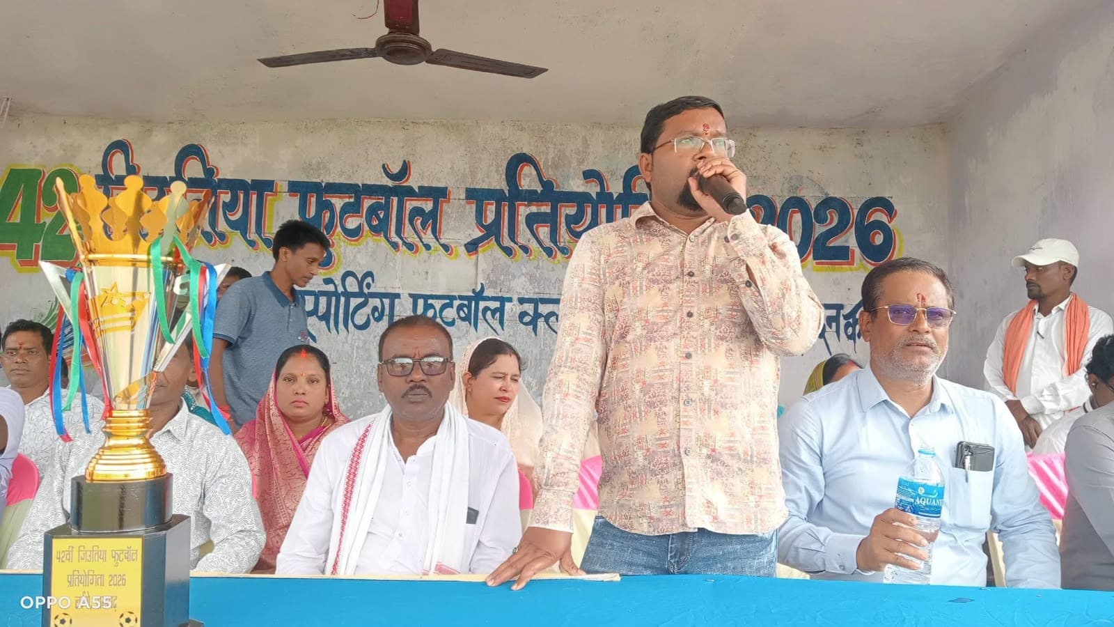 42 वे जितिया फुटबॉल टूर्नामेंट का उद्घाटन में बोले मुखिया मदन महतो