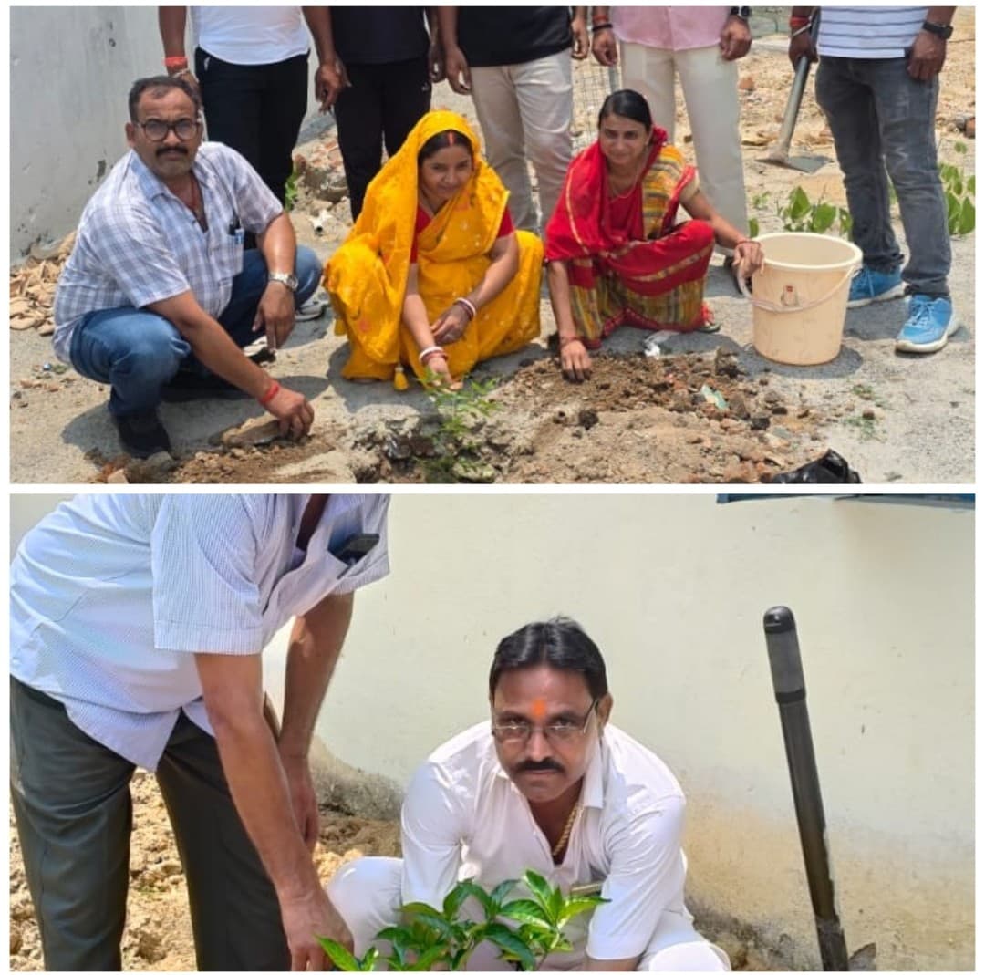 वृक्षारोपण कर दिया पर्यावरण संरक्षण का संदेश, स्वच्छ गांव-सुरक्षित जलवायु अभियान को मिली गति