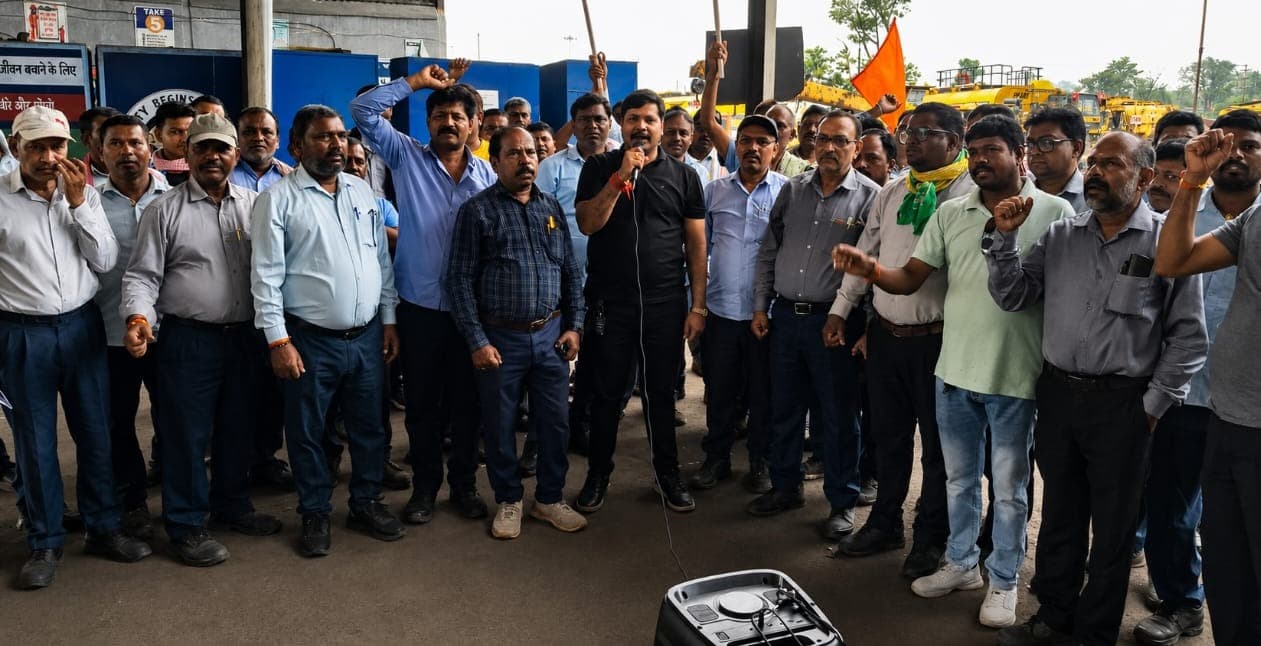 सीसीएल प्रबंधन के खिलाफ संयुक्त ट्रेड यूनियन का महाधरना 16 जून को
