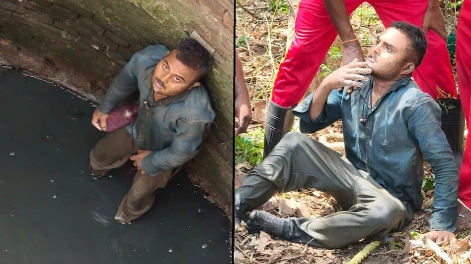 ओडिशा में 4 दिन बाद कुएं से जिंदा निकला युवक, पैर हो चुके थे सड़