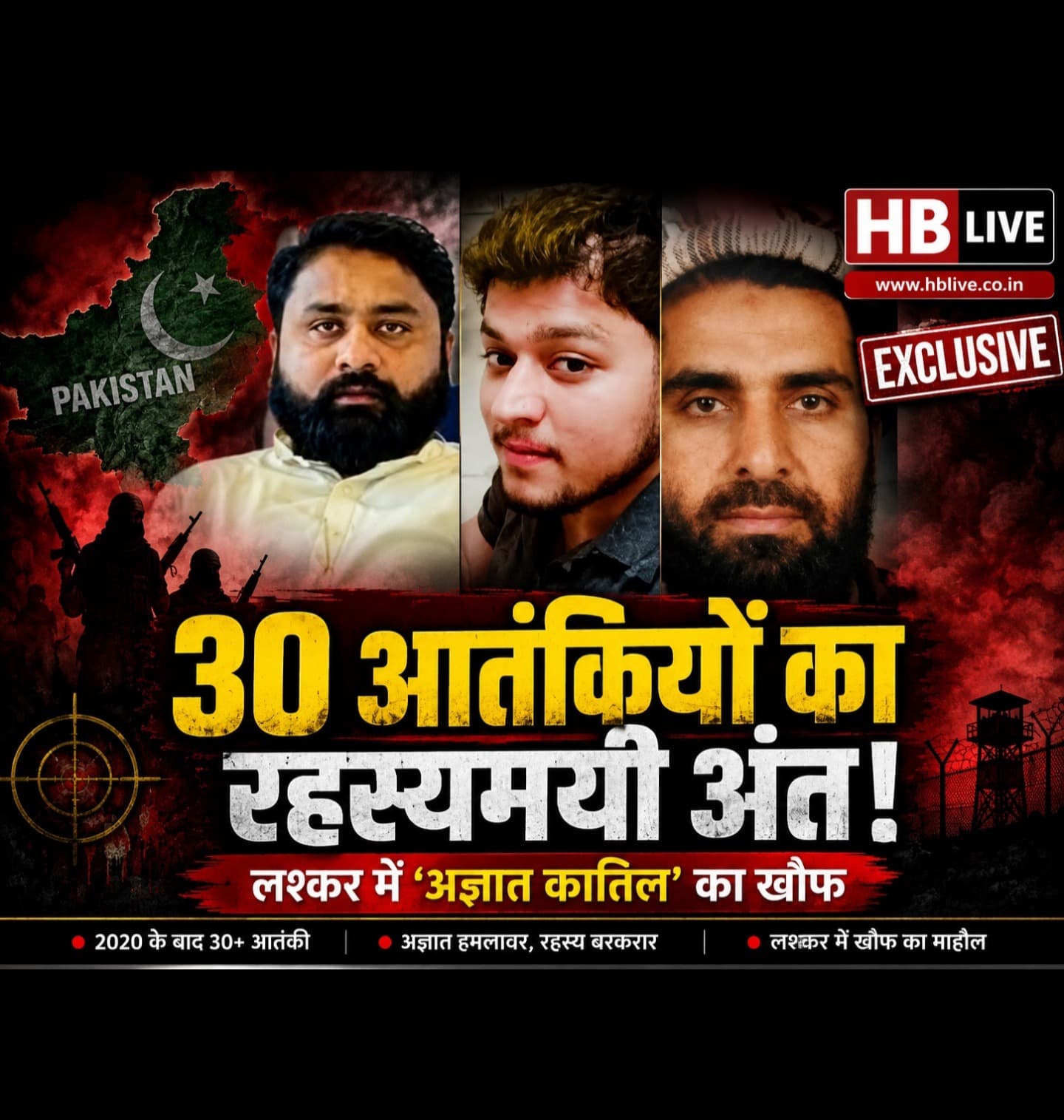 पाकिस्तान में आतंकियों का 'अज्ञात कातिल'! 2020 के बाद 30 से ज्यादा दहशतगर्दों की रहस्यमयी मौत से लश्कर में खौफ